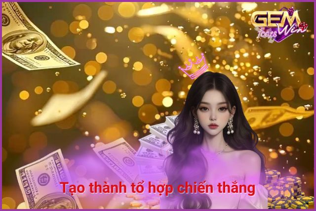 Nhấn nút quay để tạo thành tổ hợp chiến thắng